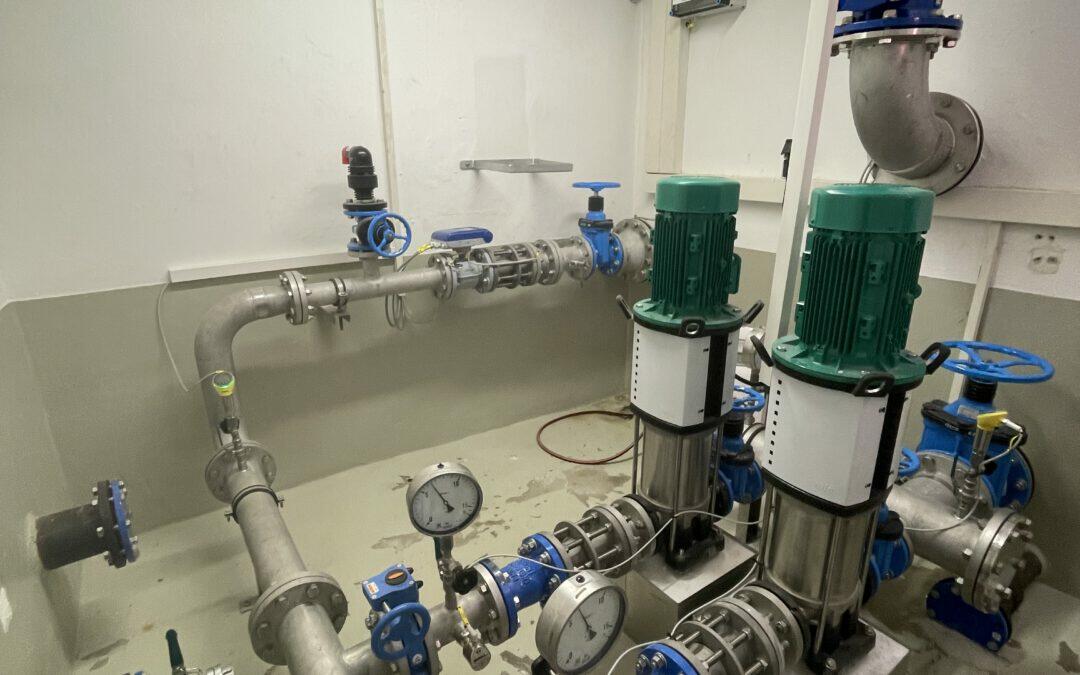 Trinkwasserversorgung – Umbau bestehender Hochbehälter in ein Druckpumpwerk